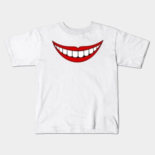 Big mouth smile Covid Mask Kids T-Shirt